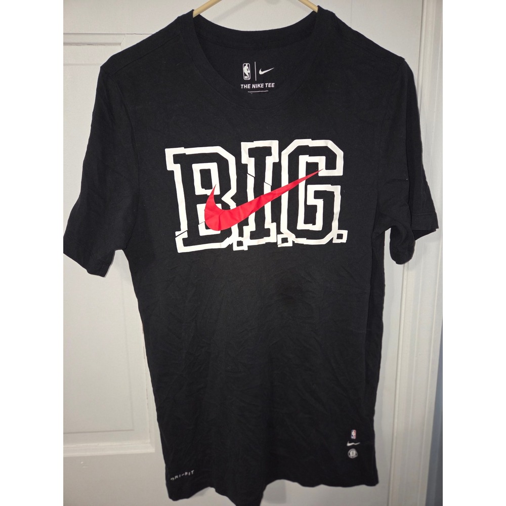 Nike NBA BIG‎ Graphic Tee Mens Small Black Excellent Sporty Streetwear
